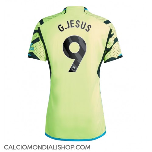 Maglie da calcio Arsenal Gabriel Jesus #9 Seconda Maglia 2023-24 Manica Corta